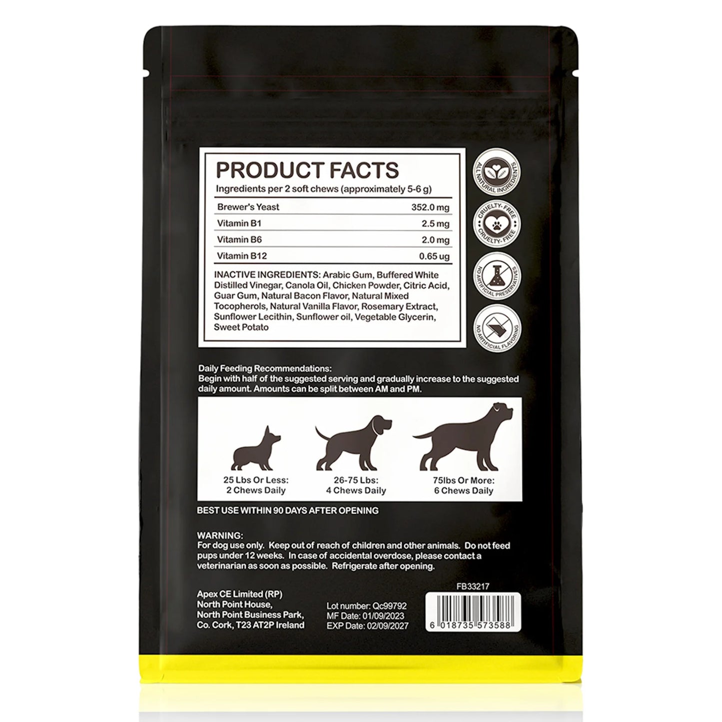Flea and Tick Prevention Chewable Natural Supplement