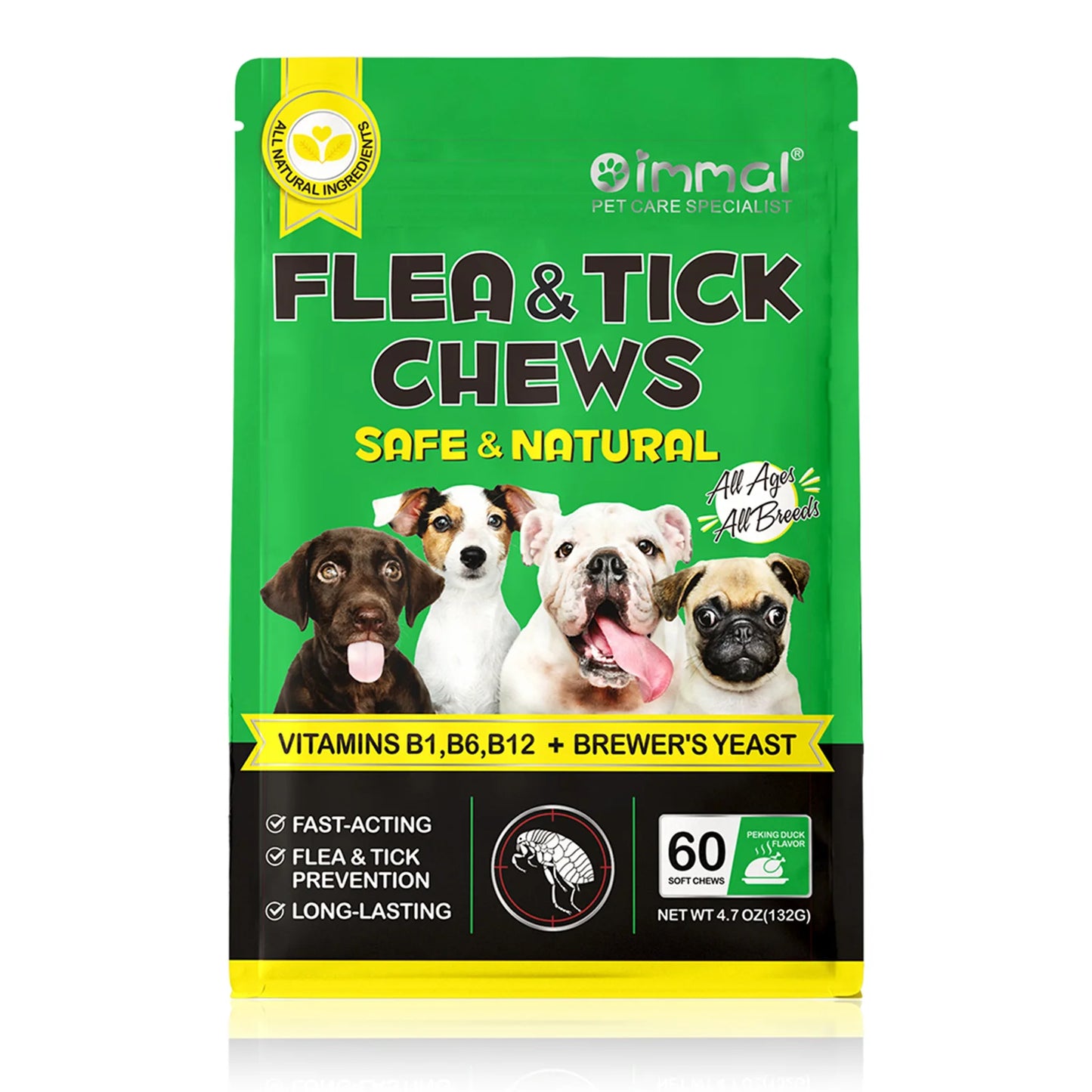 Flea and Tick Prevention Chewable Natural Supplement