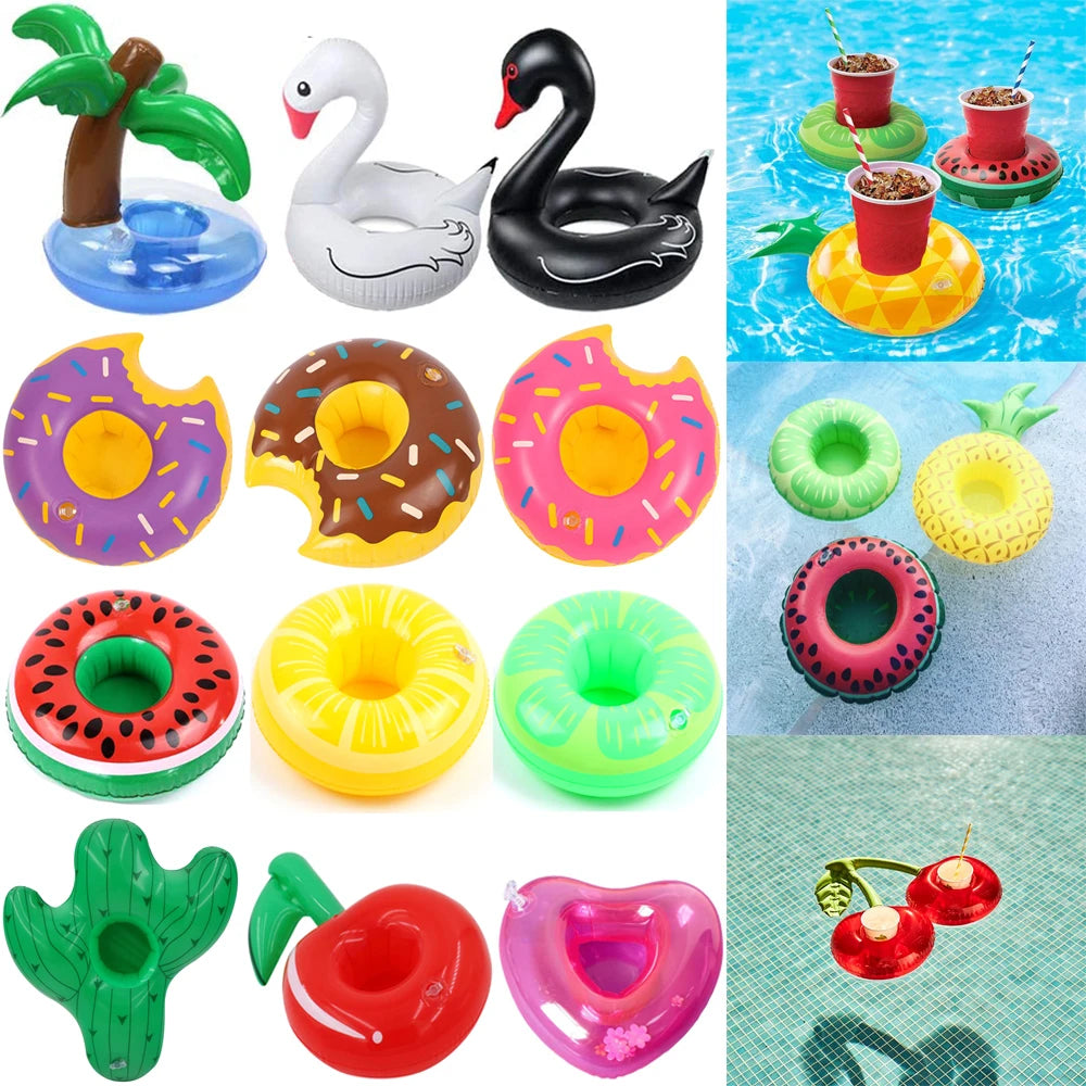 Inflatable Cup Pad Drink Holder Pool Float