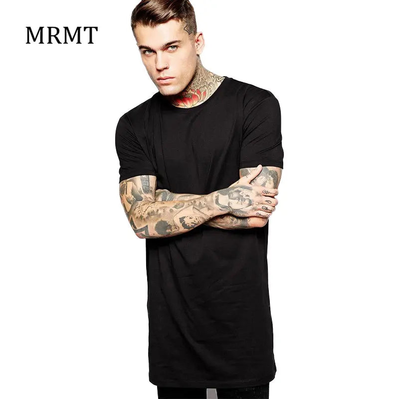 Short-sleeve Thigh Length T-shirt