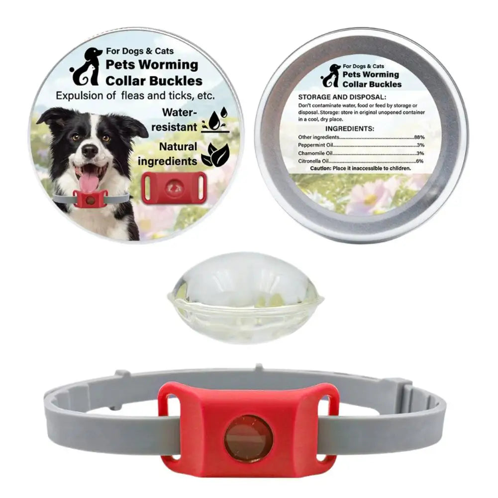 Pet Insect Repellent Collar Clip Flea & Tick Prevention Pendant