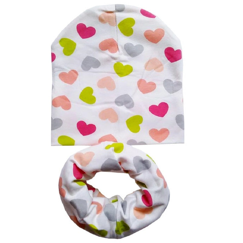 Cartoon Dinosaur Baby Head Scarf Hat Set