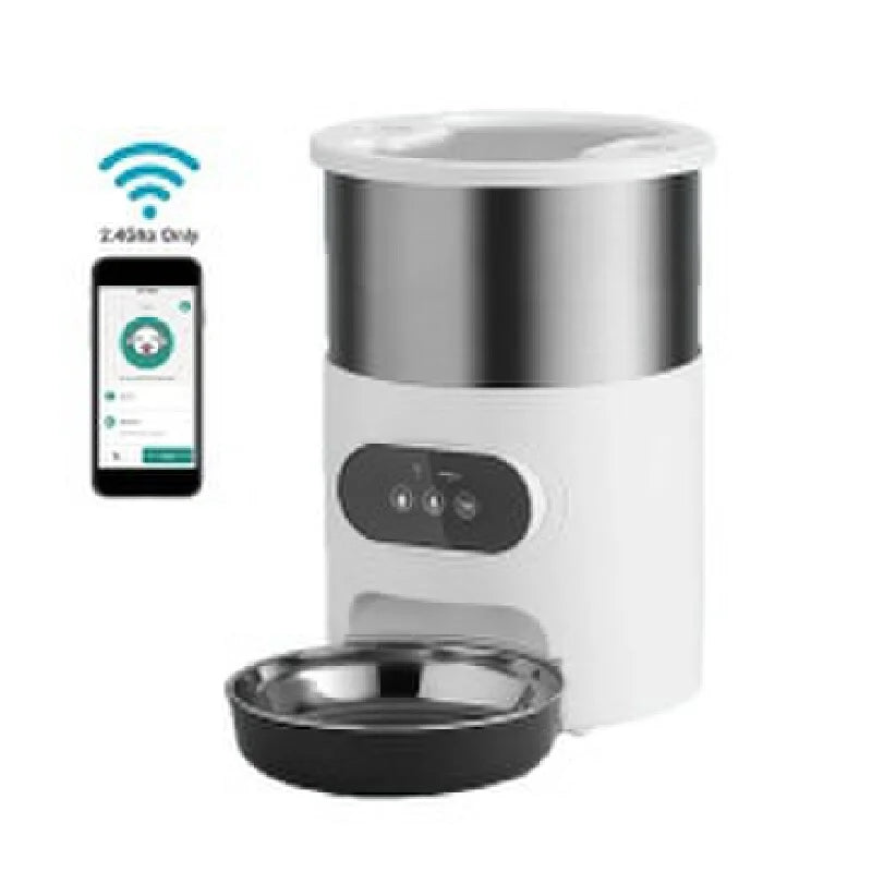 Cat Timing Smart APP Stainless Steel Double Meal Cat Feeder