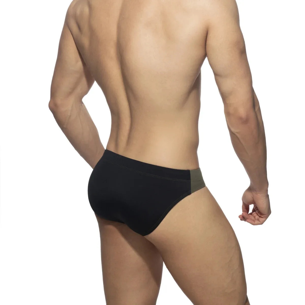 Bicolor Low Waist Swimwear with Removable Pad