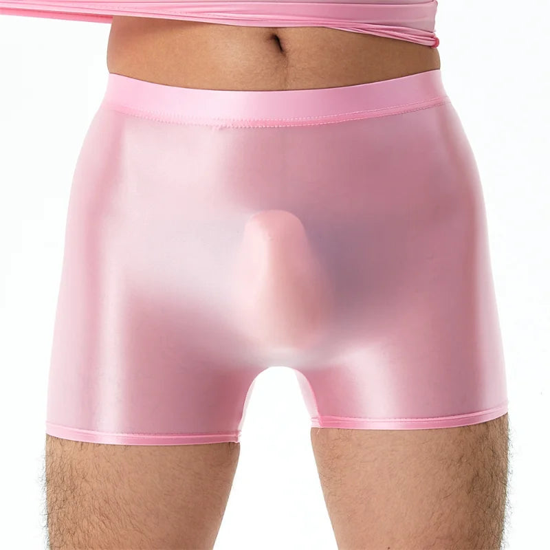 Shiny Glossy Transparent Ultra-thin Boxer Briefs