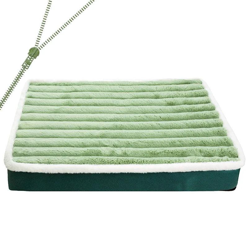 Washable Dog Bed Mat with Zipper