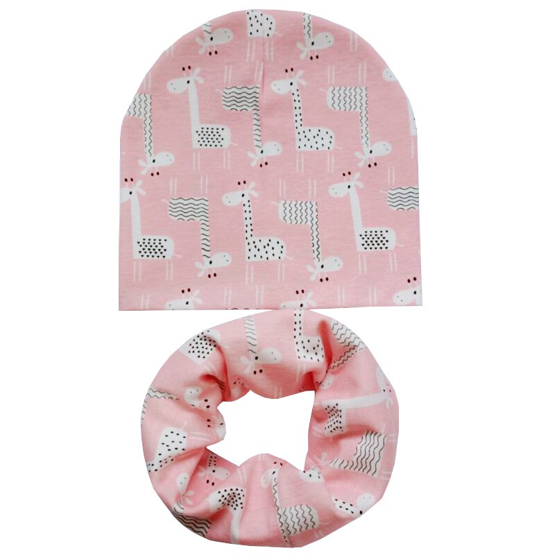 Cartoon Dinosaur Baby Head Scarf Hat Set