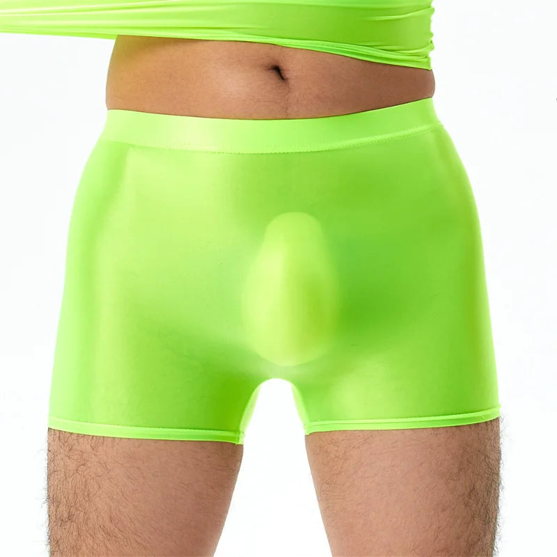 Shiny Glossy Transparent Ultra-thin Boxer Briefs