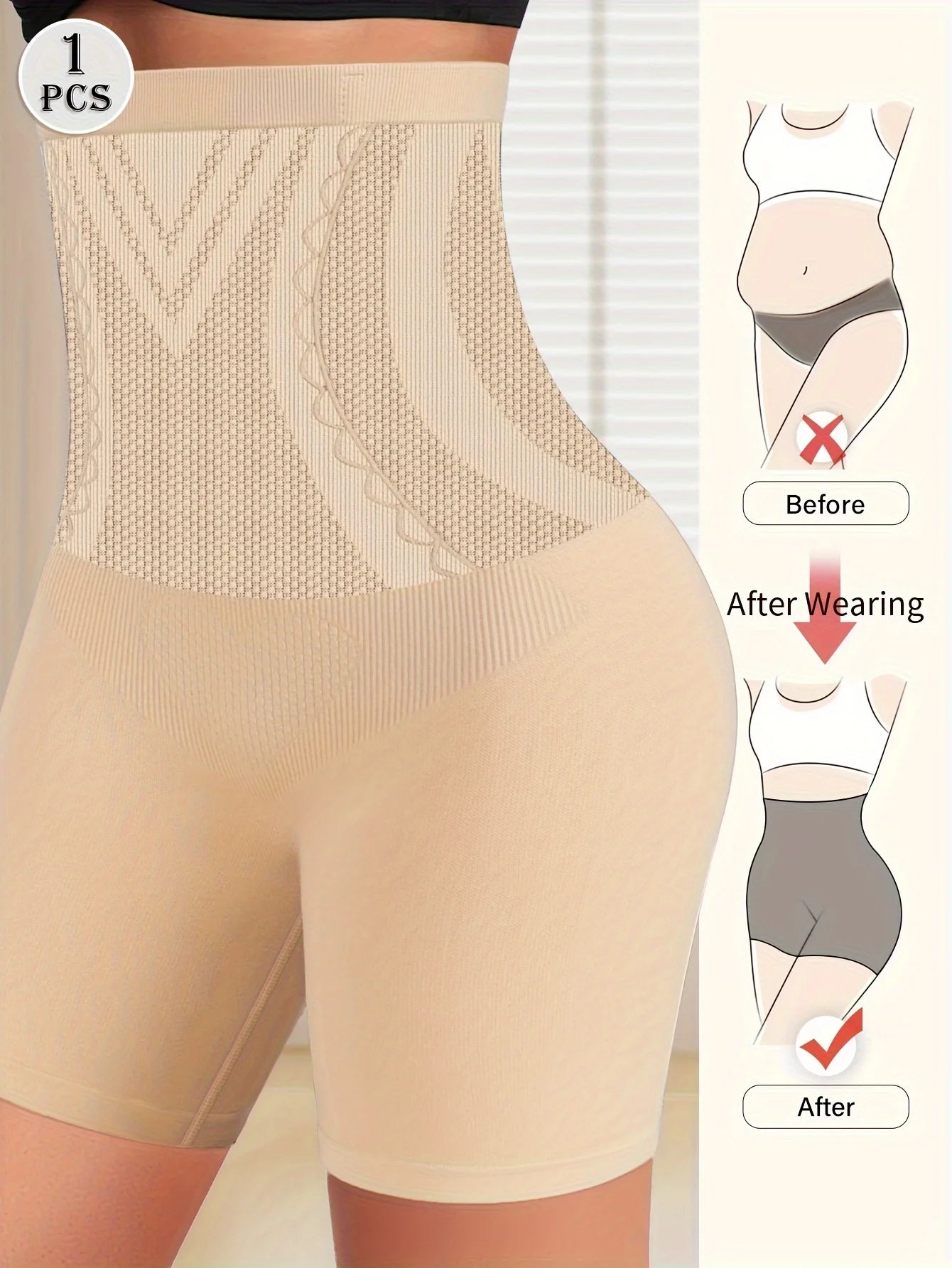 High Waist Tummy Contouring Seamless Panties