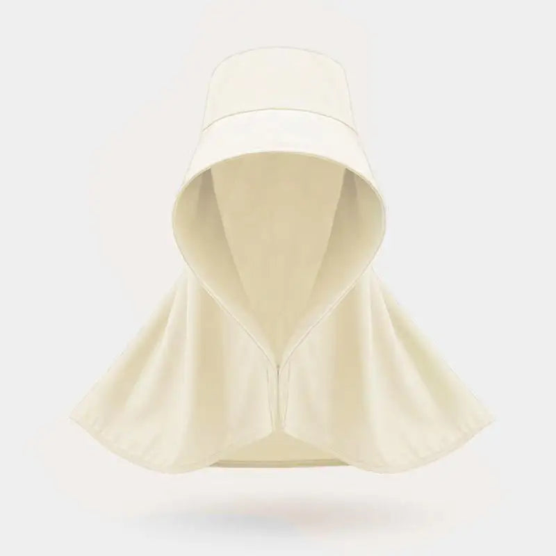 Large Over Shoulder Sunhat With Shawl