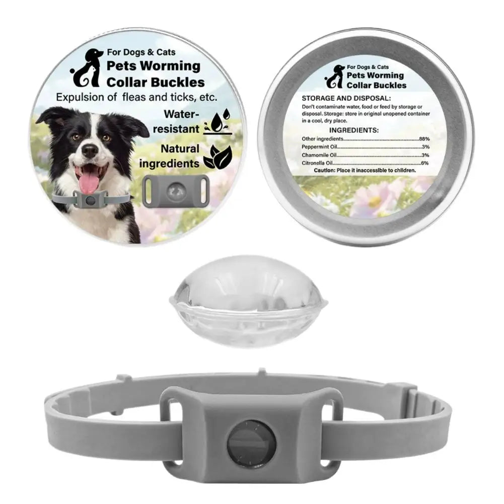 Pet Insect Repellent Collar Clip Flea & Tick Prevention Pendant
