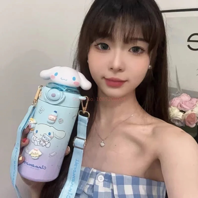 600ml Sanrio Water Stainless Steel Insulated Cup & Straw