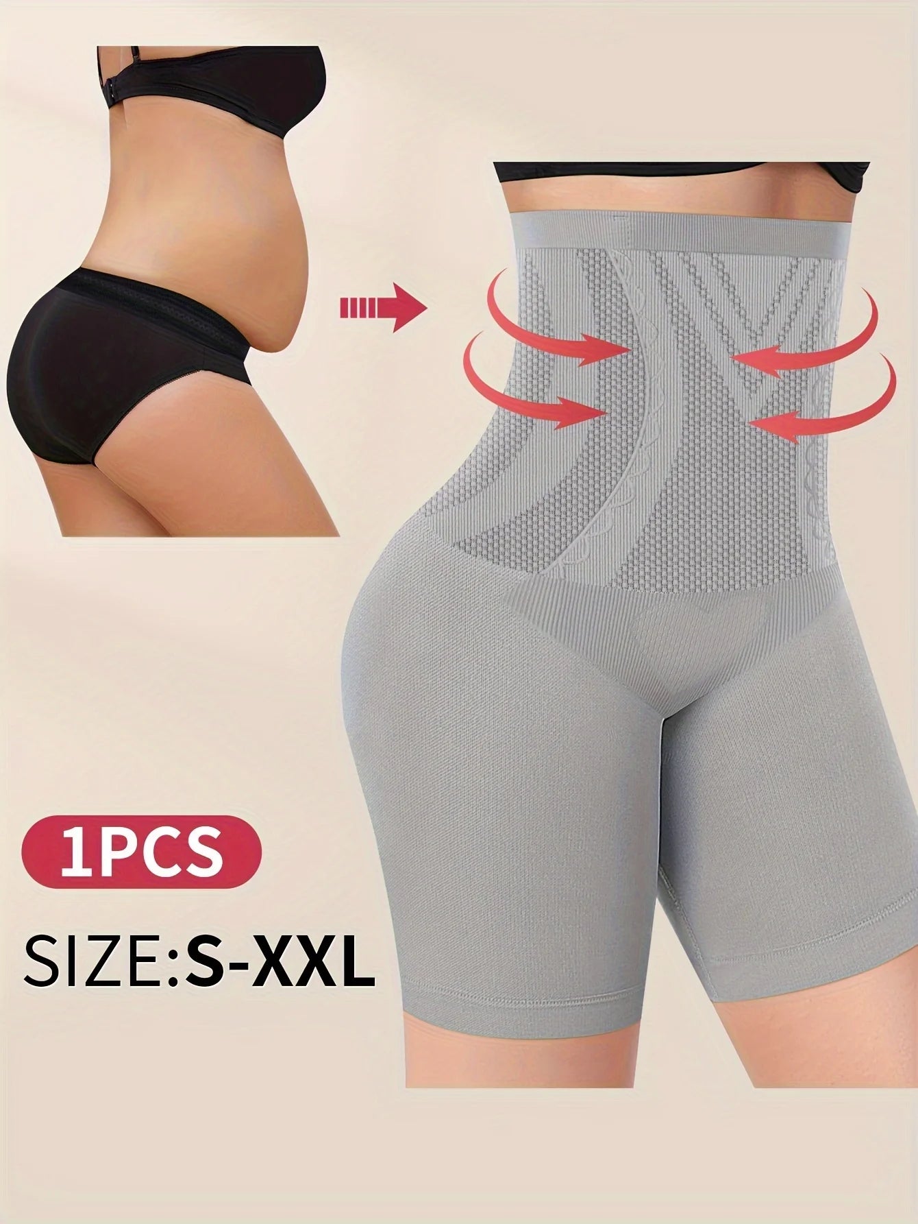 High Waist Tummy Contouring Seamless Panties