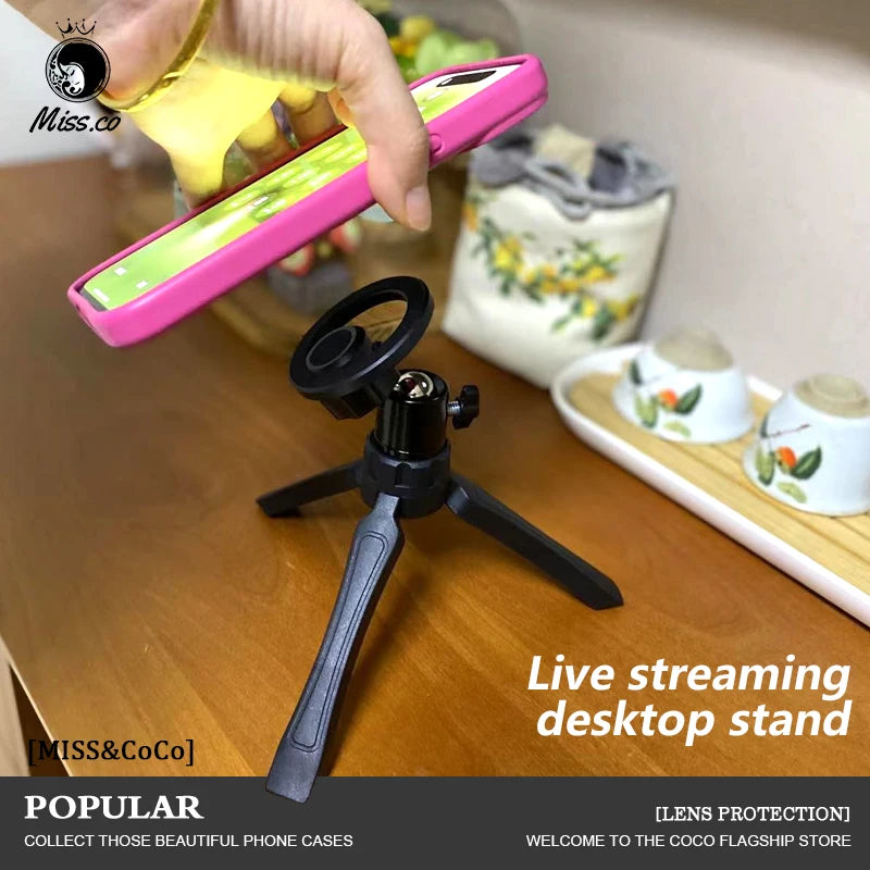 Magsafe Magnet Tripods For Phone Live Streaming