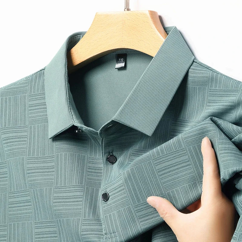 Designer Print Business Casual Short-sleeved Polo Shirt