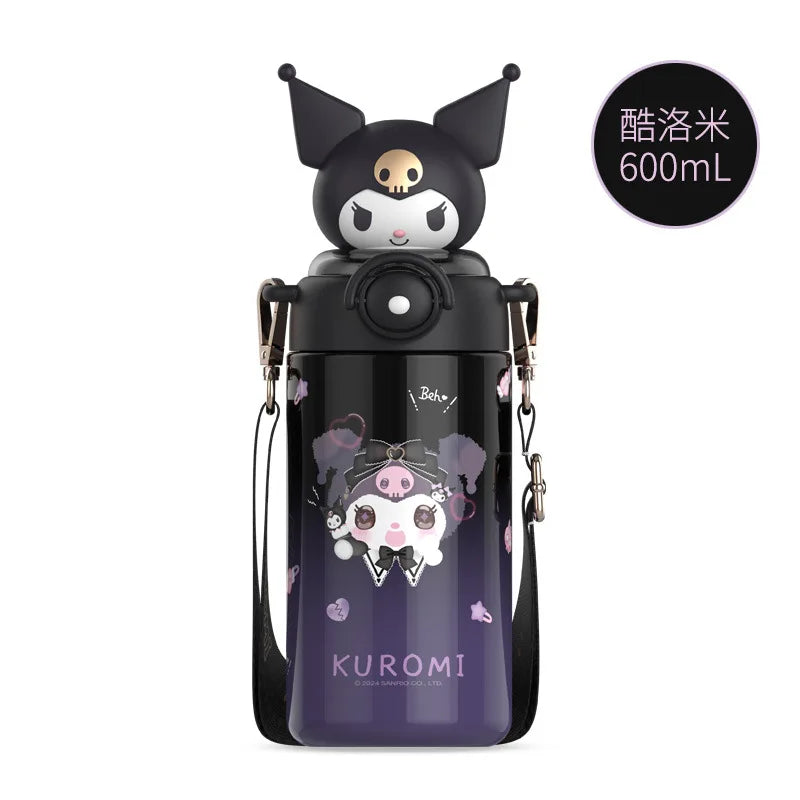 600ml Sanrio Water Stainless Steel Insulated Cup & Straw