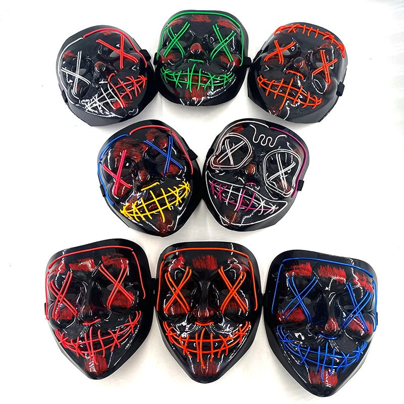The Purge Horror Wireless LED Glow Mask