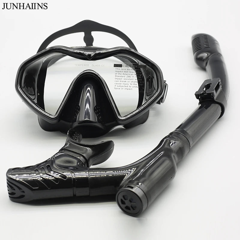 Anti-Fog Silicone Tempered Glass Snorkeling Mask