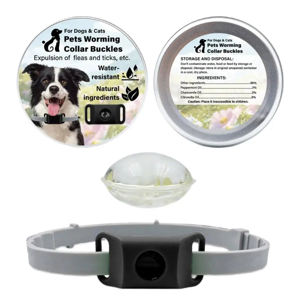 Pet Insect Repellent Collar Clip Flea & Tick Prevention Pendant