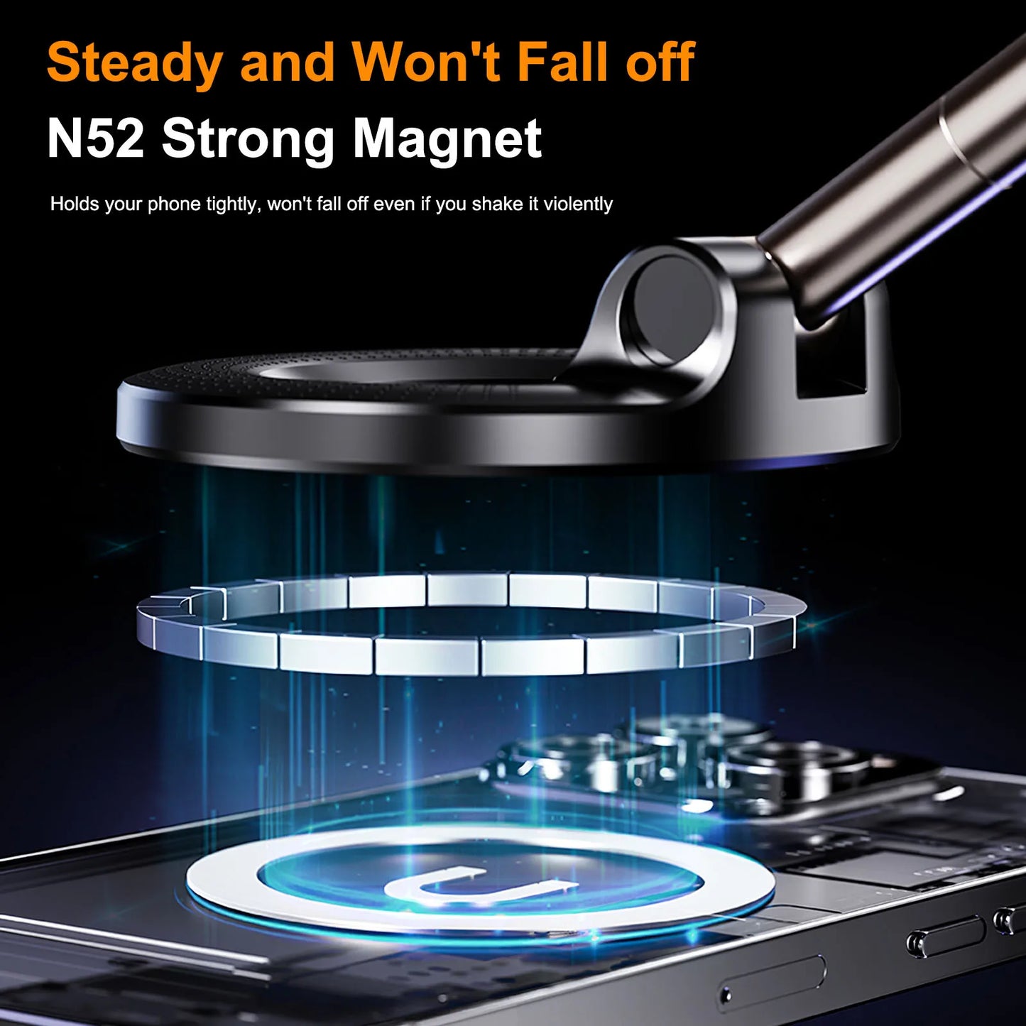 Car Mount Electric Vacuum Magnetic Mobile Phone Holder