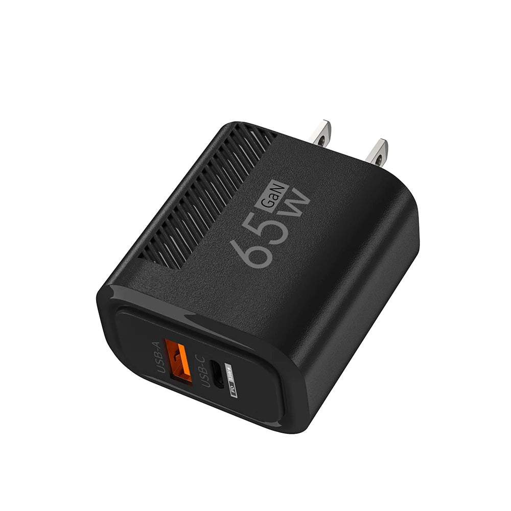 65W GaN USB C Charger Fast Charging Wall Charger