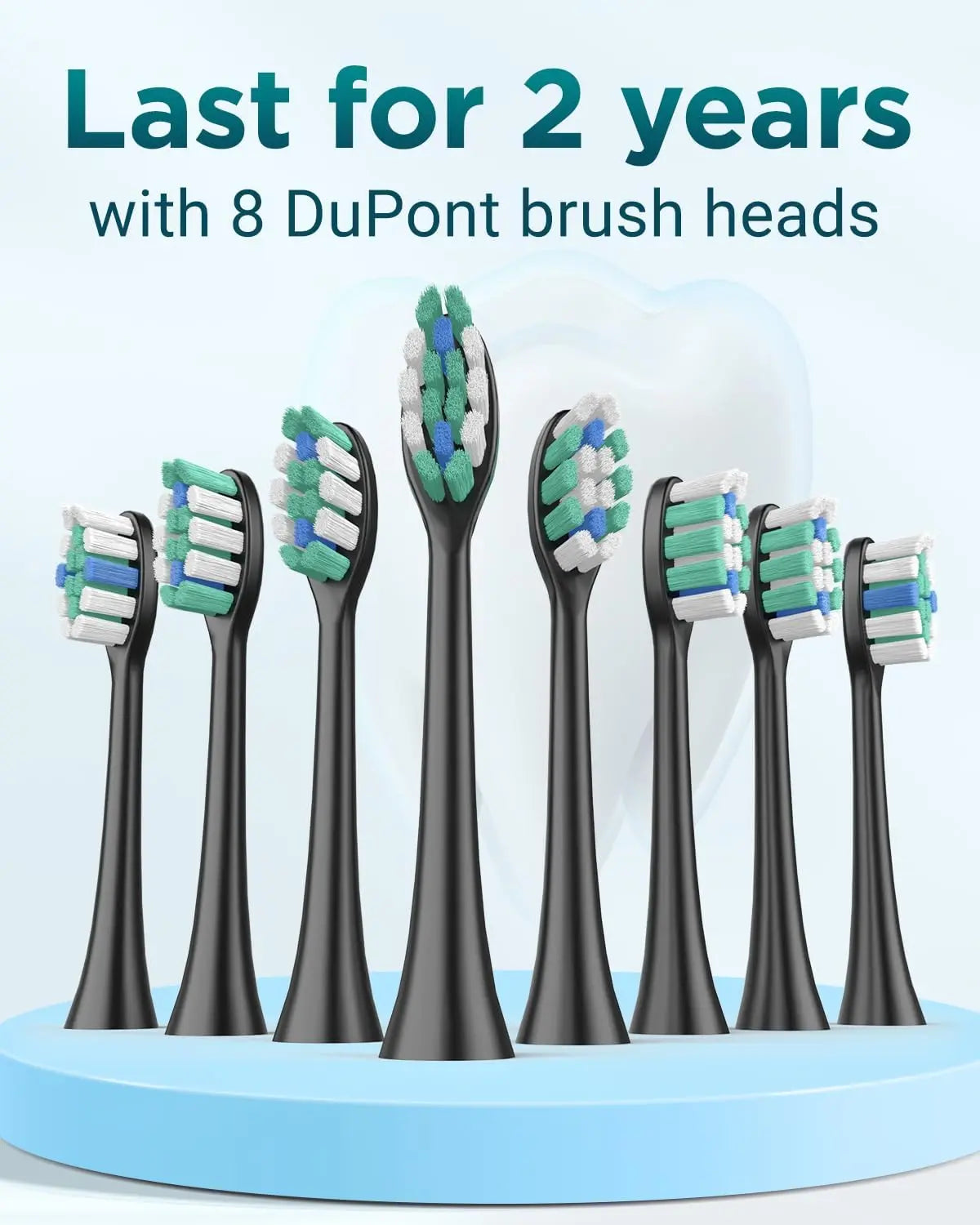 Rtauys S5 Upgraded Sonic Electric Toothbrush with 8 Brush Heads