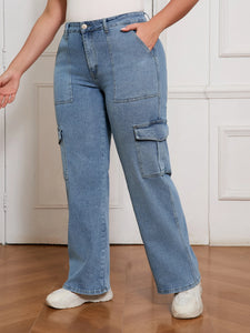 Loose Fit Wide Leg Jeans