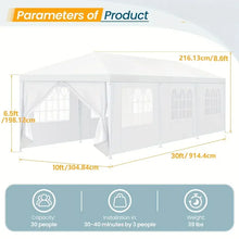 10x10/10x20/10x30 Outdoor Canopy Tent with Removable Sidewalls