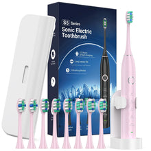 Rtauys S5 Upgraded Sonic Electric Toothbrush with 8 Brush Heads
