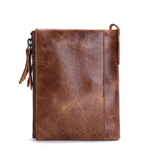 Genuine Crazy Horse Cowhide Leather Wallet