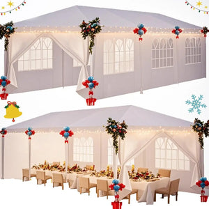 10x10/10x20/10x30 Outdoor Canopy Tent with Removable Sidewalls
