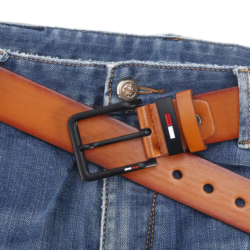 Alloy Pin Square Buckle Belt