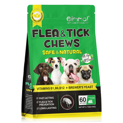 Flea and Tick Prevention Chewable Natural Supplement