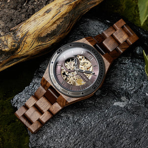 BOBO BIRD Wooden Mechanical Wristwatch