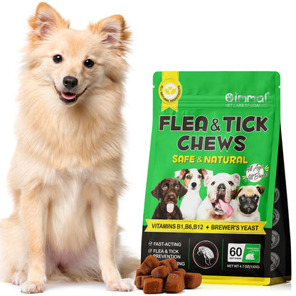 Flea and Tick Prevention Chewable Natural Supplement