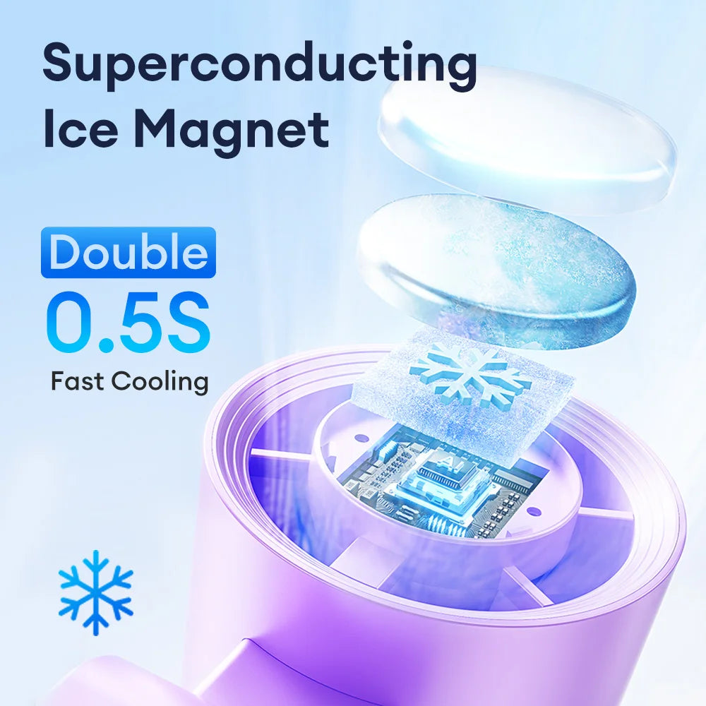 Portable Handheld One-Touch Adjustable Neck Fan