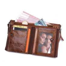 Genuine Crazy Horse Cowhide Leather Wallet