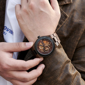 BOBO BIRD Wooden Mechanical Wristwatch