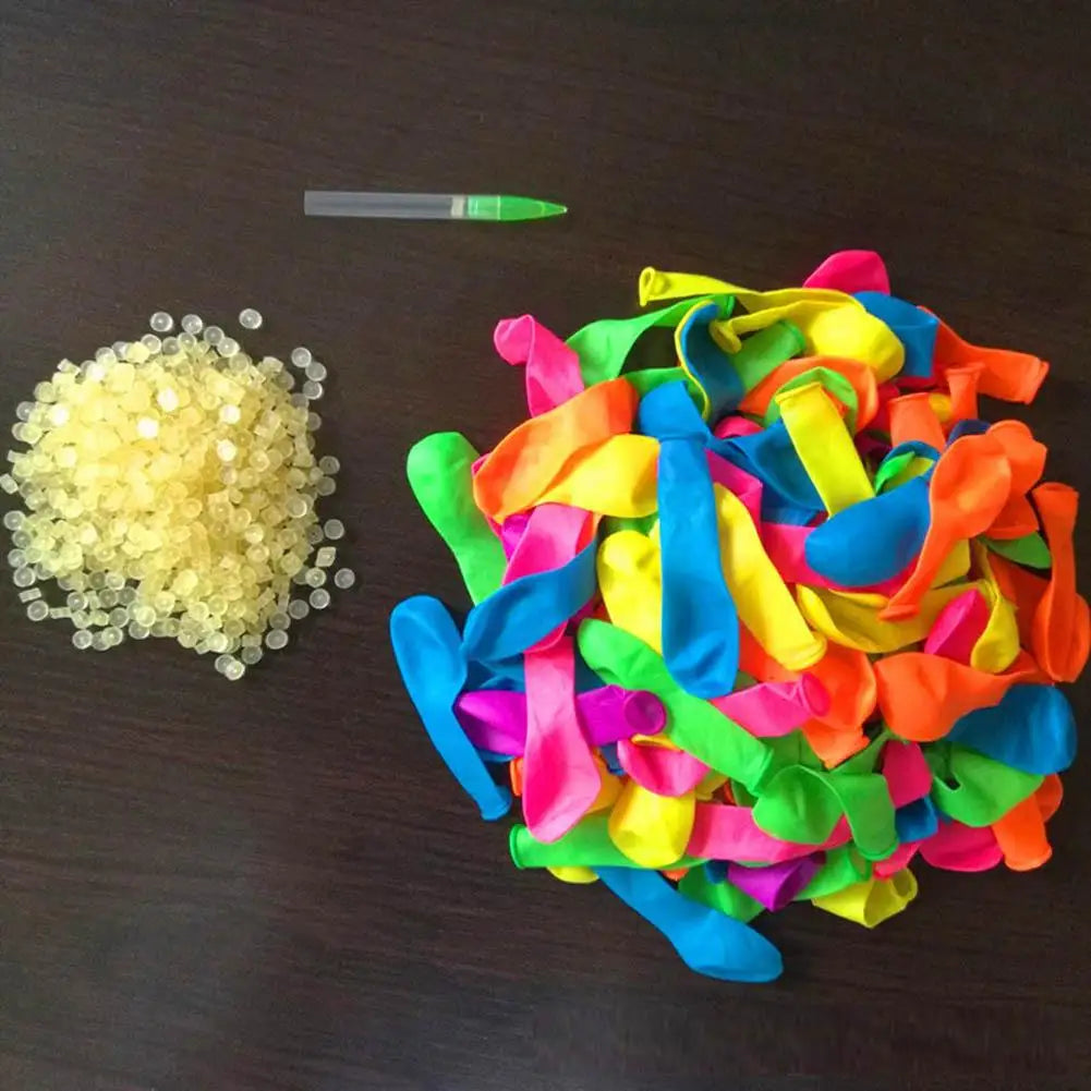 111pcs Multicolor Latex Filling Water Balloons