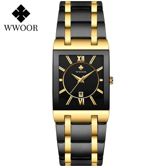 Square Face Roman Numeral Dial Ladies Watch