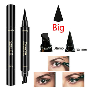 Big Seal Stamp Liquid Eyeliner Fast Drying Double Ended Eyeliner Pen