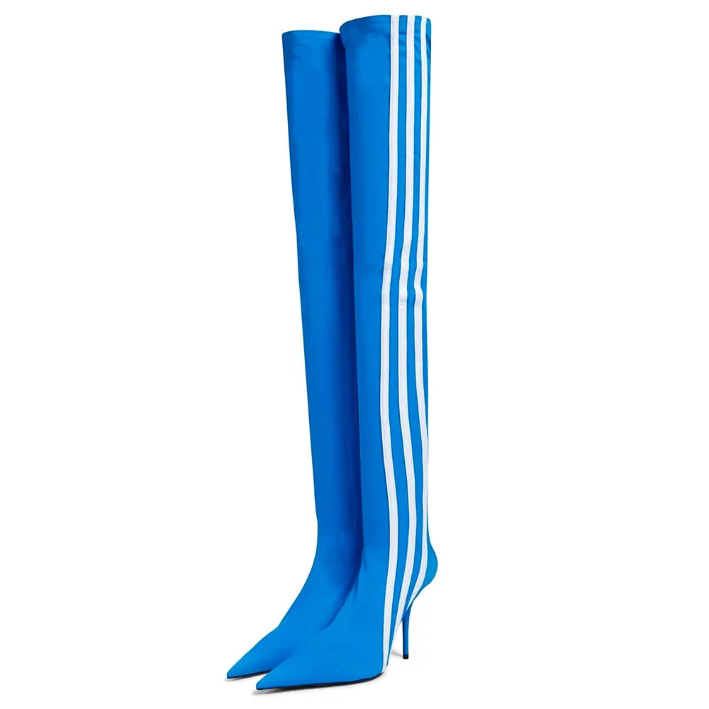 Over-the-Knee High-Heeled Stretch Cross-Border Boots