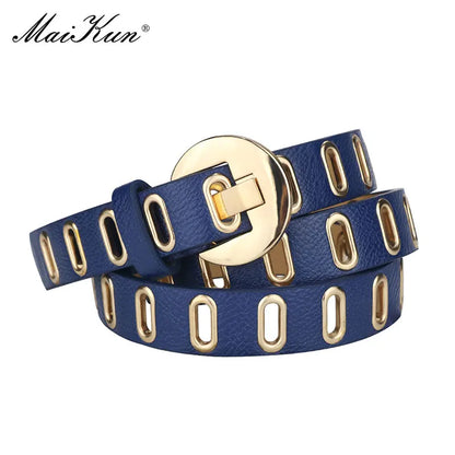 Maikun Adjustable Hole Alloy Pin Buckle Belt 