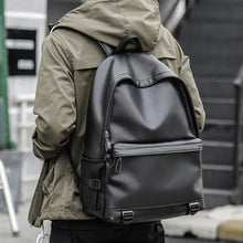 Black Leather Backpack