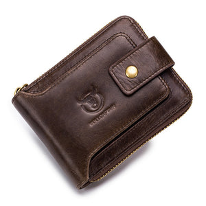 Genuine Leather RFID Multifunction Wallet