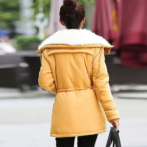 Thick Hooded Long Slim Fit Padded Coat