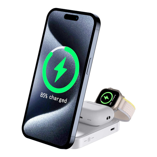 3 in 1 Foldable Magnetic Wireless Charging Stand