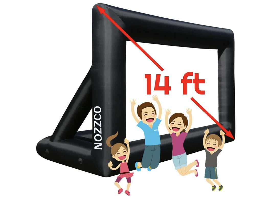 Outdoor Giant Inflatable Blow Up Home Theater Projection Screen With Blower & Accessories