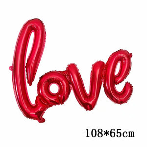 Love Heart Bear Foil Balloons