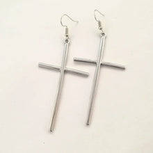 Big Cross Long Earrings for Women